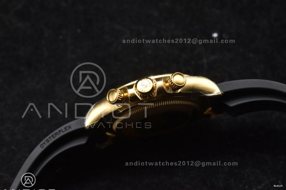 1:1 Best Daytona 126518 Oysterflex Clean Dial Edition YG on Strap 2023 SH4131 0322